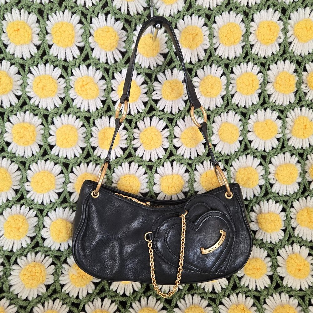 Juicy Couture Black Leather Handbag